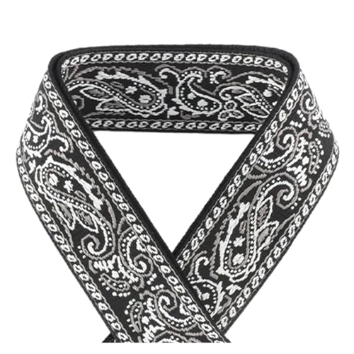 JBJYGSG 5/10/50 Yards 50 mm Jacquard-Gurtband, modische Kleidung, ethnischer Stil, Dekoration, Jacquard-Gurtband Für Buntes Gurtband, Zum Basteln(KJ172-A15,50yards) von JBJYGSG