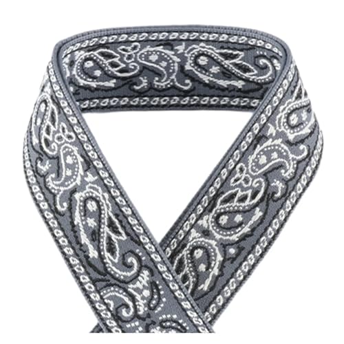 JBJYGSG 5/10/50 Yards 50 mm Jacquard-Gurtband, modische Kleidung, ethnischer Stil, Dekoration, Jacquard-Gurtband Für Buntes Gurtband, Zum Basteln(KJ172-A16,50yards) von JBJYGSG