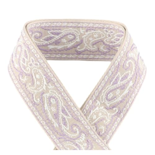 JBJYGSG 5/10/50 Yards 50 mm Jacquard-Gurtband, modische Kleidung, ethnischer Stil, Dekoration, Jacquard-Gurtband Für Buntes Gurtband, Zum Basteln(KJ172-A3,50yards) von JBJYGSG