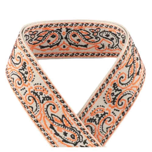 JBJYGSG 5/10/50 Yards 50 mm Jacquard-Gurtband, modische Kleidung, ethnischer Stil, Dekoration, Jacquard-Gurtband Für Buntes Gurtband, Zum Basteln(KJ172-A5,50yards) von JBJYGSG