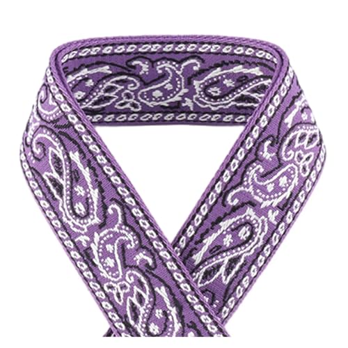 JBJYGSG 5/10/50 Yards 50 mm Jacquard-Gurtband, modische Kleidung, ethnischer Stil, Dekoration, Jacquard-Gurtband Für Buntes Gurtband, Zum Basteln(KJ172-A6,10yards) von JBJYGSG