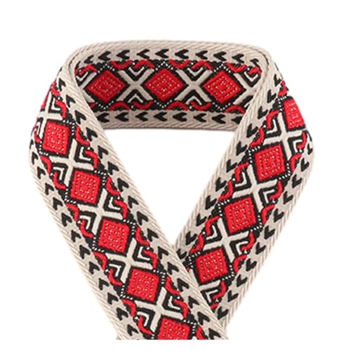 JBJYGSG 5/10/50 Yards 50 mm Jacquard-Gurtband, modische Kleidung, ethnischer Stil, Dekoration, Jacquard-Gurtband Für Buntes Gurtband, Zum Basteln(KJ179-A2,10yards) von JBJYGSG