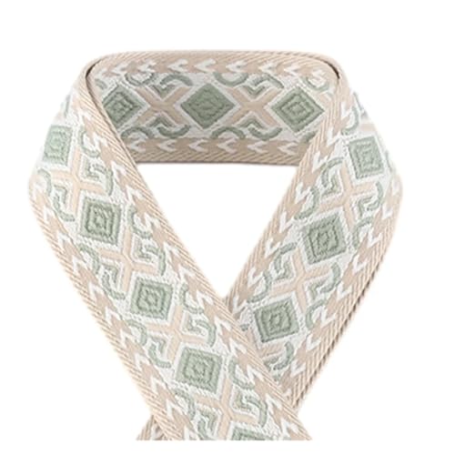 JBJYGSG 5/10/50 Yards 50 mm Jacquard-Gurtband, modische Kleidung, ethnischer Stil, Dekoration, Jacquard-Gurtband Für Buntes Gurtband, Zum Basteln(KJ179-A3,10yards) von JBJYGSG