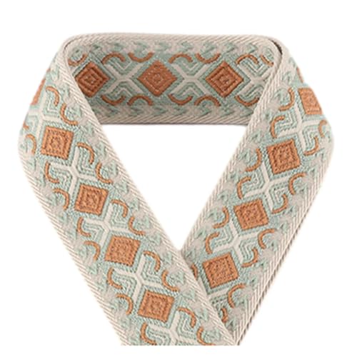JBJYGSG 5/10/50 Yards 50 mm Jacquard-Gurtband, modische Kleidung, ethnischer Stil, Dekoration, Jacquard-Gurtband Für Buntes Gurtband, Zum Basteln(KJ179-A5,50yards) von JBJYGSG