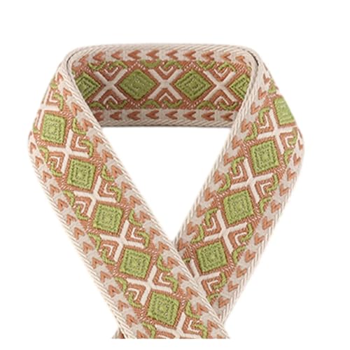 JBJYGSG 5/10/50 Yards 50 mm Jacquard-Gurtband, modische Kleidung, ethnischer Stil, Dekoration, Jacquard-Gurtband Für Buntes Gurtband, Zum Basteln(KJ179-A6,50yards) von JBJYGSG