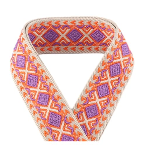 JBJYGSG 5/10/50 Yards 50 mm Jacquard-Gurtband, modische Kleidung, ethnischer Stil, Dekoration, Jacquard-Gurtband Für Buntes Gurtband, Zum Basteln(KJ179-A7,10yards) von JBJYGSG