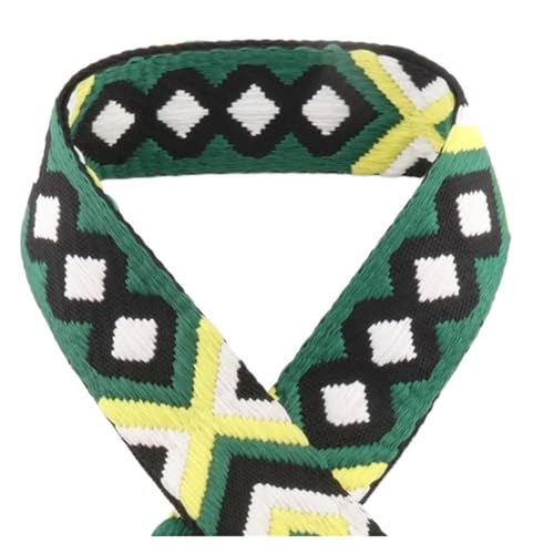 JBJYGSG 5/10/50 Yards 50 mm Jacquard-Umreifungsband, bedrucktes Gurtband, Farbmuster, Nähtasche, Gürtel, Rucksack-Zubehör, modisch bedrucktes Gurtband Für Buntes Gurtband, Zum Basteln(1,50yards) von JBJYGSG