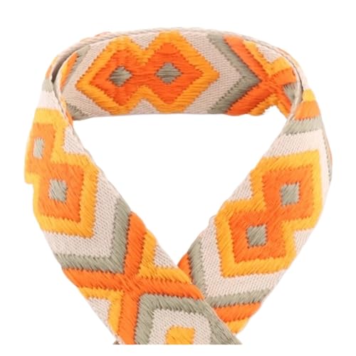 JBJYGSG 5/10/50 Yards 50 mm Jacquard-Umreifungsband, bedrucktes Gurtband, Farbmuster, Nähtasche, Gürtel, Rucksack-Zubehör, modisch bedrucktes Gurtband Für Buntes Gurtband, Zum Basteln(2,50yards) von JBJYGSG