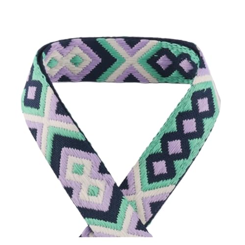 JBJYGSG 5/10/50 Yards 50 mm Jacquard-Umreifungsband, bedrucktes Gurtband, Farbmuster, Nähtasche, Gürtel, Rucksack-Zubehör, modisch bedrucktes Gurtband Für Buntes Gurtband, Zum Basteln(20,50yards) von JBJYGSG