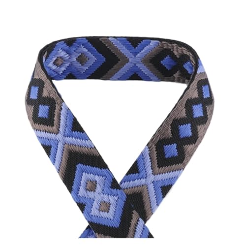 JBJYGSG 5/10/50 Yards 50 mm Jacquard-Umreifungsband, bedrucktes Gurtband, Farbmuster, Nähtasche, Gürtel, Rucksack-Zubehör, modisch bedrucktes Gurtband Für Buntes Gurtband, Zum Basteln(23,50yards) von JBJYGSG