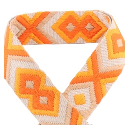 JBJYGSG 5/10/50 Yards 50 mm Jacquard-Umreifungsband, bedrucktes Gurtband, Farbmuster, Nähtasche, Gürtel, Rucksack-Zubehör, modisch bedrucktes Gurtband Für Buntes Gurtband, Zum Basteln(6,50yards) von JBJYGSG