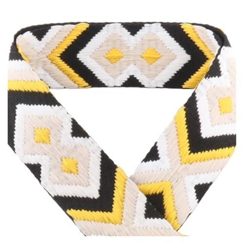 JBJYGSG 5/10/50 Yards 50 mm Jacquard-Umreifungsband, bedrucktes Gurtband, Farbmuster, Nähtasche, Gürtel, Rucksack-Zubehör, modisch bedrucktes Gurtband Für Buntes Gurtband, Zum Basteln(8,50yards) von JBJYGSG
