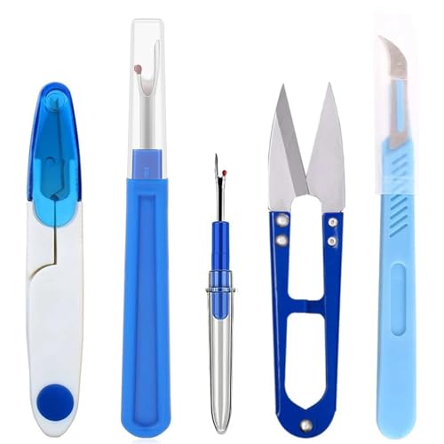 JBJYGSG 5-teilige Nähwerkzeug-Sets, Nahttrenner-Sets und U-förmige Fadenscheren, Scheren, Stickentferner, praktischer Stichtrenner for Nähen und Basteln Zum Nähen JBJYGSG 5-teilige Nähwerkzeug-Sets, Nahttrenner-Sets und U-förmige Fadenscheren, Scheren, Stickentferner, praktischer Stichtrenner for Nähen und Basteln Zum Nähen von JBJYGSG