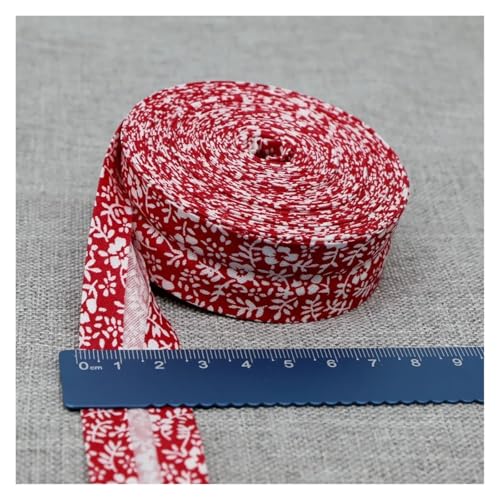 JBJYGSG Bedrucktes Schrägband, Stoffstreifen for Basteln, Nähen, for Kleidung, Größe 25 mm x 5 m Für Buntes Gurtband, Zum Basteln(33) von JBJYGSG