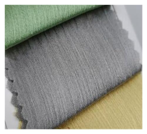 JBJYGSG Glänzendes Krepp-Chiffon-Kleid, Satin, seidiger Polyester-Schal, Hijab-Stoff, Hochzeit, Sommerkleid, Rockherstellung zum Nähen, Schneidern und für Kleidung(13 Gray) von JBJYGSG