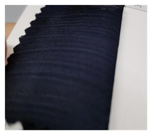 JBJYGSG Glänzendes Krepp-Chiffon-Kleid, Satin, seidiger Polyester-Schal, Hijab-Stoff, Hochzeit, Sommerkleid, Rockherstellung zum Nähen, Schneidern und für Kleidung(21 deep Blue) von JBJYGSG