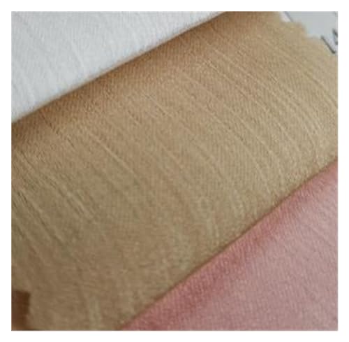 JBJYGSG Glänzendes Krepp-Chiffon-Kleid, Satin, seidiger Polyester-Schal, Hijab-Stoff, Hochzeit, Sommerkleid, Rockherstellung zum Nähen, Schneidern und für Kleidung(4 Beige) von JBJYGSG