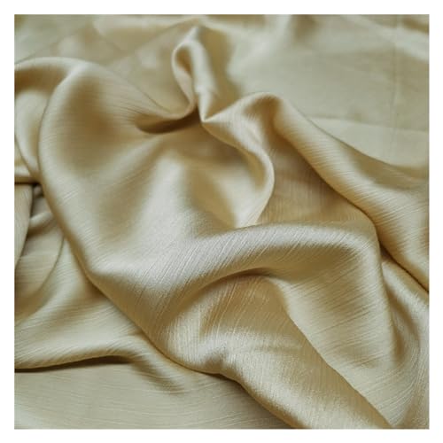 JBJYGSG Glänzendes Krepp-Chiffon-Satin-Kleid, tief ausgeschnittenes Hemd, Hose, Material, einfarbig, Schal, weicher Stoff zum Nähen, Schneidern und für Kleidung(14 Ginger) von JBJYGSG