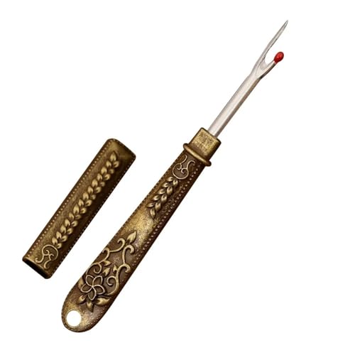 JBJYGSG Handarbeiten Nähen Nahttrenner DIY Nähzubehör Stickerei Kreuzstich Picking Fadenentferner Multifunktional Zum Nähen(Gold) von JBJYGSG