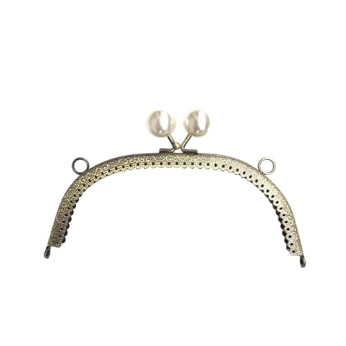 JBJYGSG Retro-Perlen-Geldbörse, Metallgriff, Rahmen, bogenförmig, DIY-Geldbeutel-Kupplung, Kussverschluss, Sperre, Clutch-Taschengriff, Handtaschen-Zubehör Für DIY Geldbeutel Handtasche Münzbörsen(3) von JBJYGSG
