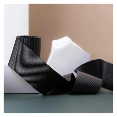 JBJYGSG Ripsband, Schrägband, Mehrfarbig, Polyester-Bindeband, 6912152025mm, for Verpacken von Hüten, Kleidung, Blumensäckchen, Nähen Für Buntes Gurtband, Zum Basteln(07 Charcoal Black,6mm 50yards) JBJYGSG Ripsband, Schrägband, Mehrfarbig, Polyester-Bindeband, 6912152025mm, for Verpacken von Hüten, Kleidung, Blumensäckchen, Nähen Für Buntes Gurtband, Zum Basteln(07 Charcoal Black,6mm 50yards) von JBJYGSG