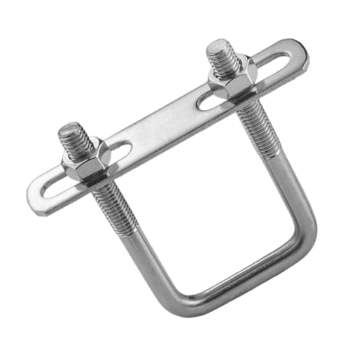 Vierkantklemme aus Edelstahl 304, U-Klemme, U-Bolzen, rechtwinklige Schraube, U-Klemme, Vierkantklemme, Vierkantklemme Für Abschleppen Von Autos Schiffen(M8-31-60-30(2sets)) von JBJYGSG