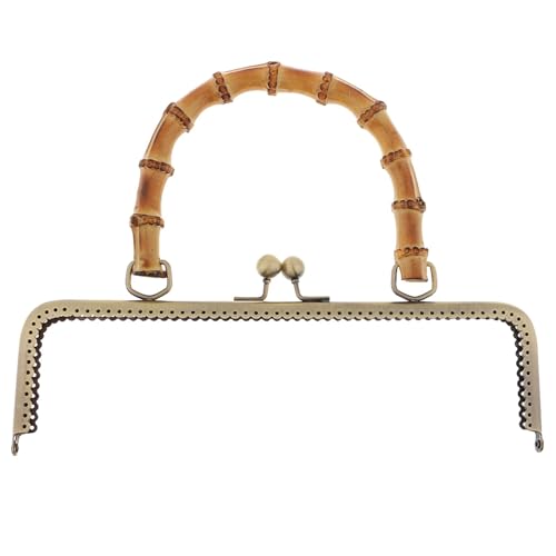 Vintage Stil Metall Geldbörse Tasche Rahmen Kuss Verschluss Schloss mit Bambus Griff Schmuck Verschlüsse Nähen Verschlüsse Geldbörse Herstellung Zubehör Für Diy Geldbeutel Handtasche Münzbörsen(Bronze Vintage Stil Metall Geldbörse Tasche Rahmen Kuss Verschluss Schloss mit Bambus Griff Schmuck Verschlüsse Nähen Verschlüsse Geldbörse Herstellung Zubehör Für Diy Geldbeutel Handtasche Münzbörsen(Bronze von JBJYGSG