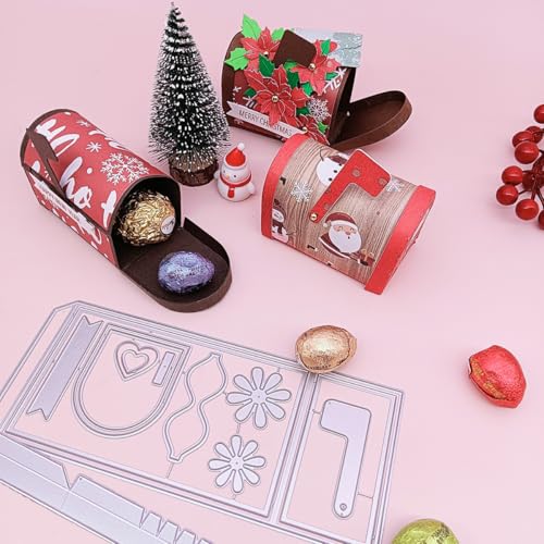 Alinacutle Briefkasten-Stanzschablone, Geschenkbox, Briefkasten, Leckerli-Box, Metall, Stanzform für Halloween, Weihnachtsgeschenke, Verpackung, handgefertigtes Papier, Handwerk, Geburtstag, Festival, Alinacutle Briefkasten-Stanzschablone, Geschenkbox, Briefkasten, Leckerli-Box, Metall, Stanzform für Halloween, Weihnachtsgeschenke, Verpackung, handgefertigtes Papier, Handwerk, Geburtstag, Festival, von JBQUEEN