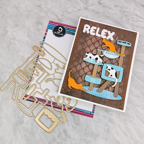Alinacutle Goldene Stanzschablone, Katzenbaum, Metall, Stanzform für Geschenkverpackung, Papierbasteln, handgefertigte Kartenherstellung, DIY, Grußkarten, Scrapbooking und Album, Urlaubsgeschenke Alinacutle Goldene Stanzschablone, Katzenbaum, Metall, Stanzform für Geschenkverpackung, Papierbasteln, handgefertigte Kartenherstellung, DIY, Grußkarten, Scrapbooking und Album, Urlaubsgeschenke von JBQUEEN