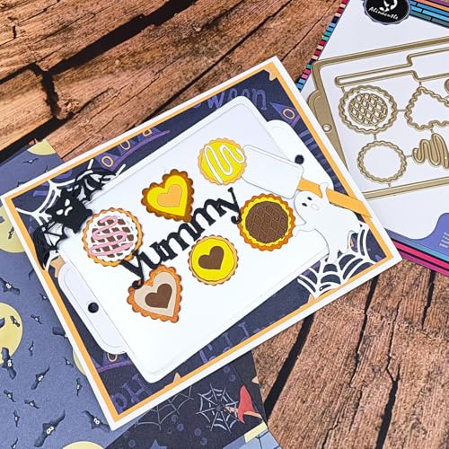 Alinacutle Goldene Stanzschablonen, Backset, Metall-Stanzform für Geschenkverpackung, Papierbasteln, handgefertigte Kartenherstellung, DIY-Grußkarten, Scrapbooking und Album, Urlaubsgeschenke Alinacutle Goldene Stanzschablonen, Backset, Metall-Stanzform für Geschenkverpackung, Papierbasteln, handgefertigte Kartenherstellung, DIY-Grußkarten, Scrapbooking und Album, Urlaubsgeschenke von JBQUEEN