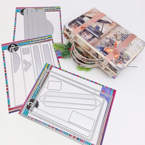 Alinacutle Handgefertigte Koffer-Metall-Stanzform für Papierbastelarbeiten, DIY-Alben, Geschenk und Scrapbooking, Tagebuch, Planer, Abenteuerbuch, Vorlage Alinacutle Handgefertigte Koffer-Metall-Stanzform für Papierbastelarbeiten, DIY-Alben, Geschenk und Scrapbooking, Tagebuch, Planer, Abenteuerbuch, Vorlage von JBQUEEN