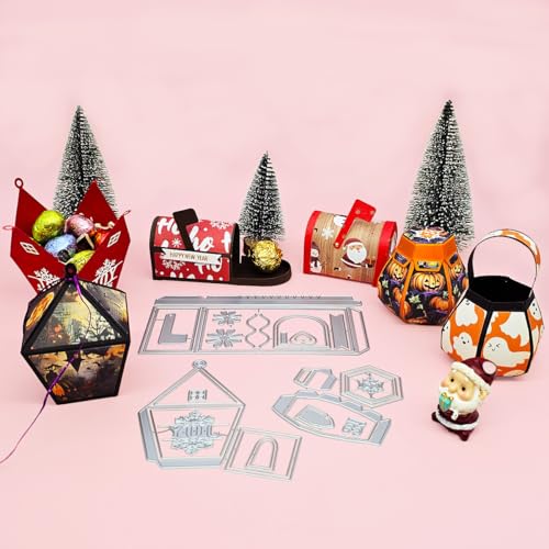 Alinacutle Metall-Stanzformen für Geschenke, Süßigkeiten, für Halloween, Weihnachtsgeschenke, Verpackung, handgefertigtes Papier, Handwerk, Geburtstag, Festival, Weihnachtsbaum-Verzierung Alinacutle Metall-Stanzformen für Geschenke, Süßigkeiten, für Halloween, Weihnachtsgeschenke, Verpackung, handgefertigtes Papier, Handwerk, Geburtstag, Festival, Weihnachtsbaum-Verzierung von JBQUEEN