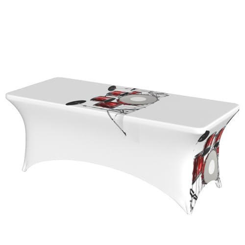 JBYJBX Cool Drum Set Print Outdoor Use Table Cover Tablecloth Large Rectangular Oval Tables Easy Installation JBYJBX Cool Drum Set Print Outdoor Use Table Cover Tablecloth Large Rectangular Oval Tables Easy Installation von JBYJBX