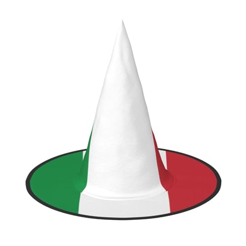 JBYJBX JbyjbxItalian Hexenhut mit Flaggenmotiv, Karneval, Halloween, Mottoparty, Cosplay, Maskerade, Urlaubsdekoration von JBYJBX
