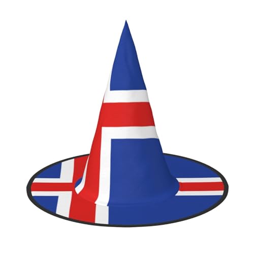 JBYJBX Jbyjbxflag of Island, Druck, Karneval, Halloween, Hexenhut, Motto-Partys, Hut, Cosplay, Maskerade, Urlaubsdekoration von JBYJBX