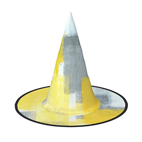 JBYJBX Jbyjbxgrau und gelb abstrakte Kunst Malerei Druck Karneval Halloween Hexenhut Motto-Partys Hut Cosplay Maskerade Urlaub Dekor JBYJBX Jbyjbxgrau und gelb abstrakte Kunst Malerei Druck Karneval Halloween Hexenhut Motto-Partys Hut Cosplay Maskerade Urlaub Dekor von JBYJBX