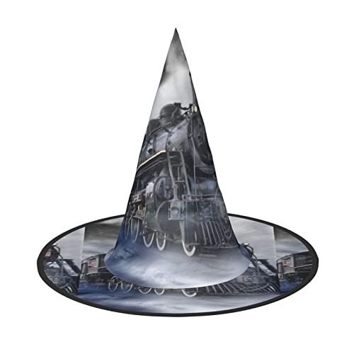 JBYJBX Jbyjbxsteam Zug Wolken Druck Karneval Halloween Hexenhut Motto-Partys Hut Cosplay Maskerade Urlaub Dekor JBYJBX Jbyjbxsteam Zug Wolken Druck Karneval Halloween Hexenhut Motto-Partys Hut Cosplay Maskerade Urlaub Dekor von JBYJBX