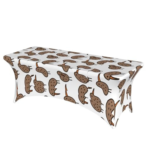 JBYJBX Kiwi-Vogel-Tischdecke, niedlicher Druck, für den Außenbereich, groß, rechteckig, oval, einfache Installation JBYJBX Kiwi-Vogel-Tischdecke, niedlicher Druck, für den Außenbereich, groß, rechteckig, oval, einfache Installation von JBYJBX