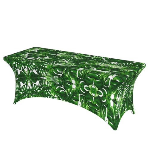 JBYJBX Monstera Deliciosa Tischdecke mit Bananenpalmendruck, für den Außenbereich, groß, rechteckig, oval, einfache Installation JBYJBX Monstera Deliciosa Tischdecke mit Bananenpalmendruck, für den Außenbereich, groß, rechteckig, oval, einfache Installation von JBYJBX