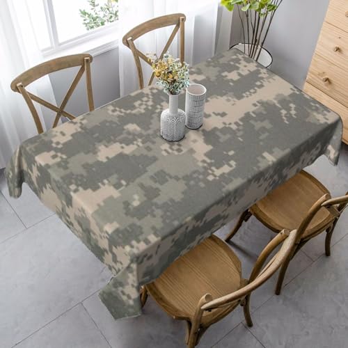 JBYJBX Rechteckige Tischdecke mit Armee-Motiv, für Esszimmer, Party, Innen- und Außenbereich, dekorative Tischdecke von JBYJBX