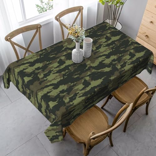 JBYJBX Rechteckige Tischdecke mit Camouflage-Muster, für Esszimmer, Party, Innen- und Außenbereich, dekorative Tischdecke JBYJBX Rechteckige Tischdecke mit Camouflage-Muster, für Esszimmer, Party, Innen- und Außenbereich, dekorative Tischdecke von JBYJBX