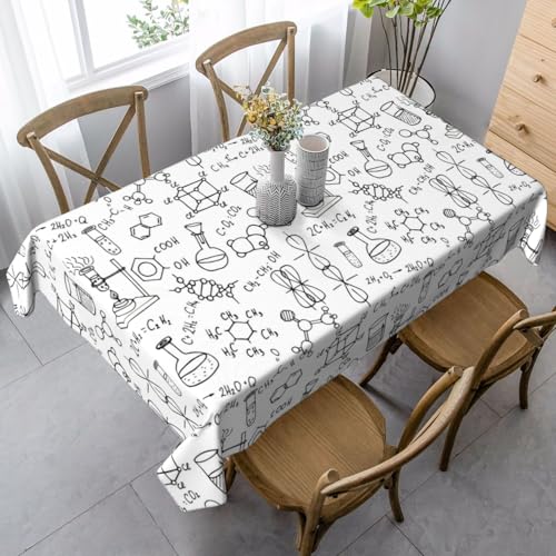JBYJBX Rechteckige Tischdecke mit Chemie-Druck, für Esszimmer, Party, Innen- und Außenbereich, dekorative Tischdecke JBYJBX Rechteckige Tischdecke mit Chemie-Druck, für Esszimmer, Party, Innen- und Außenbereich, dekorative Tischdecke von JBYJBX