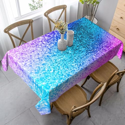 JBYJBX Rechteckige Tischdecke mit Glitzer-Pailletten, für Esszimmer, Party, Innen- und Außenbereich, dekorative Tischdecke JBYJBX Rechteckige Tischdecke mit Glitzer-Pailletten, für Esszimmer, Party, Innen- und Außenbereich, dekorative Tischdecke von JBYJBX