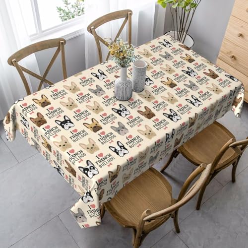 JBYJBX Rechteckige Tischdecke mit Hundemotiv, für Esszimmer, Party, Innen- und Außenbereich, dekorative Tischdecke JBYJBX Rechteckige Tischdecke mit Hundemotiv, für Esszimmer, Party, Innen- und Außenbereich, dekorative Tischdecke von JBYJBX