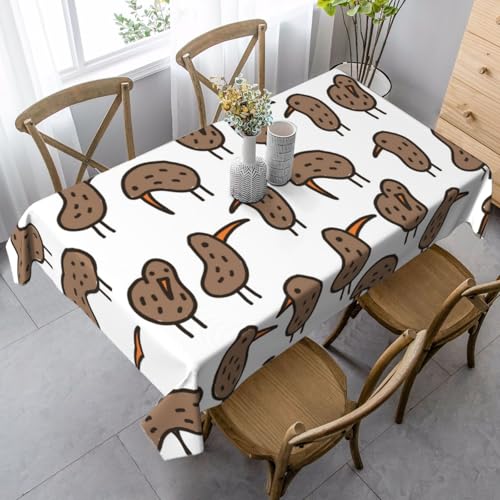 JBYJBX Rechteckige Tischdecke mit Kiwi-Vögeln, für Esszimmer, Party, Innen- und Außenbereich, dekorative Tischdecke JBYJBX Rechteckige Tischdecke mit Kiwi-Vögeln, für Esszimmer, Party, Innen- und Außenbereich, dekorative Tischdecke von JBYJBX