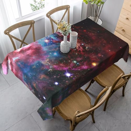 JBYJBX Rechteckige Tischdecke mit Nachthimmel-Druck, für Esszimmer, Party, Innen- und Außenbereich, dekorative Tischdecke JBYJBX Rechteckige Tischdecke mit Nachthimmel-Druck, für Esszimmer, Party, Innen- und Außenbereich, dekorative Tischdecke von JBYJBX