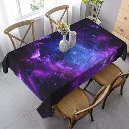 JBYJBX Rechteckige Tischdecke mit blauem Galaxie-Druck, für Esszimmer, Party, Innen- und Außenbereich, dekorative Tischdecke JBYJBX Rechteckige Tischdecke mit blauem Galaxie-Druck, für Esszimmer, Party, Innen- und Außenbereich, dekorative Tischdecke von JBYJBX