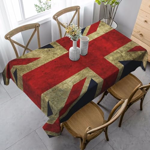 JBYJBX Rechteckige Tischdecke mit britischer Flagge, für Esszimmer, Party, Innen- und Außenbereich, dekorative Tischdecke JBYJBX Rechteckige Tischdecke mit britischer Flagge, für Esszimmer, Party, Innen- und Außenbereich, dekorative Tischdecke von JBYJBX