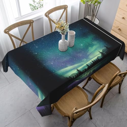 JBYJBX Rechteckige Tischdecke mit himmlischem Nachthimmel-Druck, für Esszimmer, Party, Innen- und Außenbereich, dekorative Tischdecke von JBYJBX