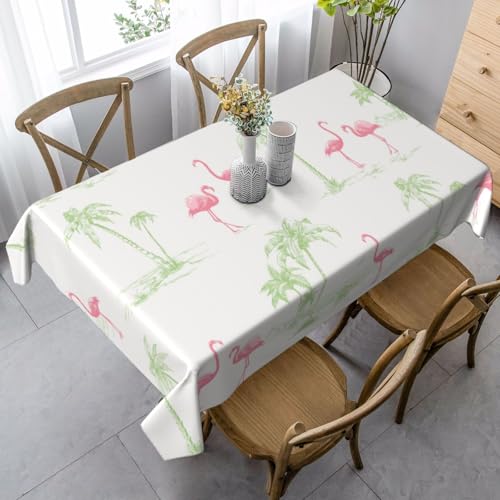 JBYJBX Rechteckige Tischdecke mit rotem Flamingo-Druck, für Esszimmer, Party, Innen- und Außenbereich, dekorative Tischdecke JBYJBX Rechteckige Tischdecke mit rotem Flamingo-Druck, für Esszimmer, Party, Innen- und Außenbereich, dekorative Tischdecke von JBYJBX